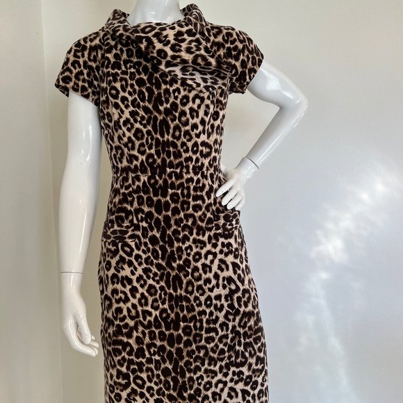 Animal print body con style dress by Etcetera Sz 2 - Picture 2 of 7